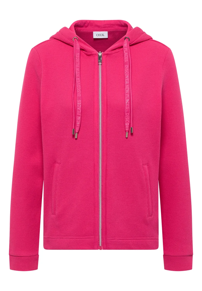 Langarm Jacke mit Kapuze und Taschen – Bild 9